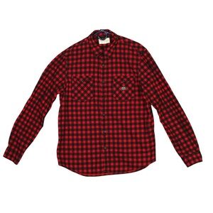 Denim and Supply Ralph Lauren Button Shirt Mens XL Casual Red Black Check EUC